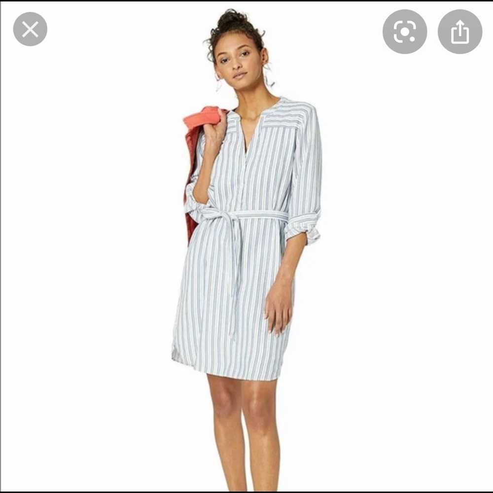 NWOT Jcrew Textured Stripe Shirtdress